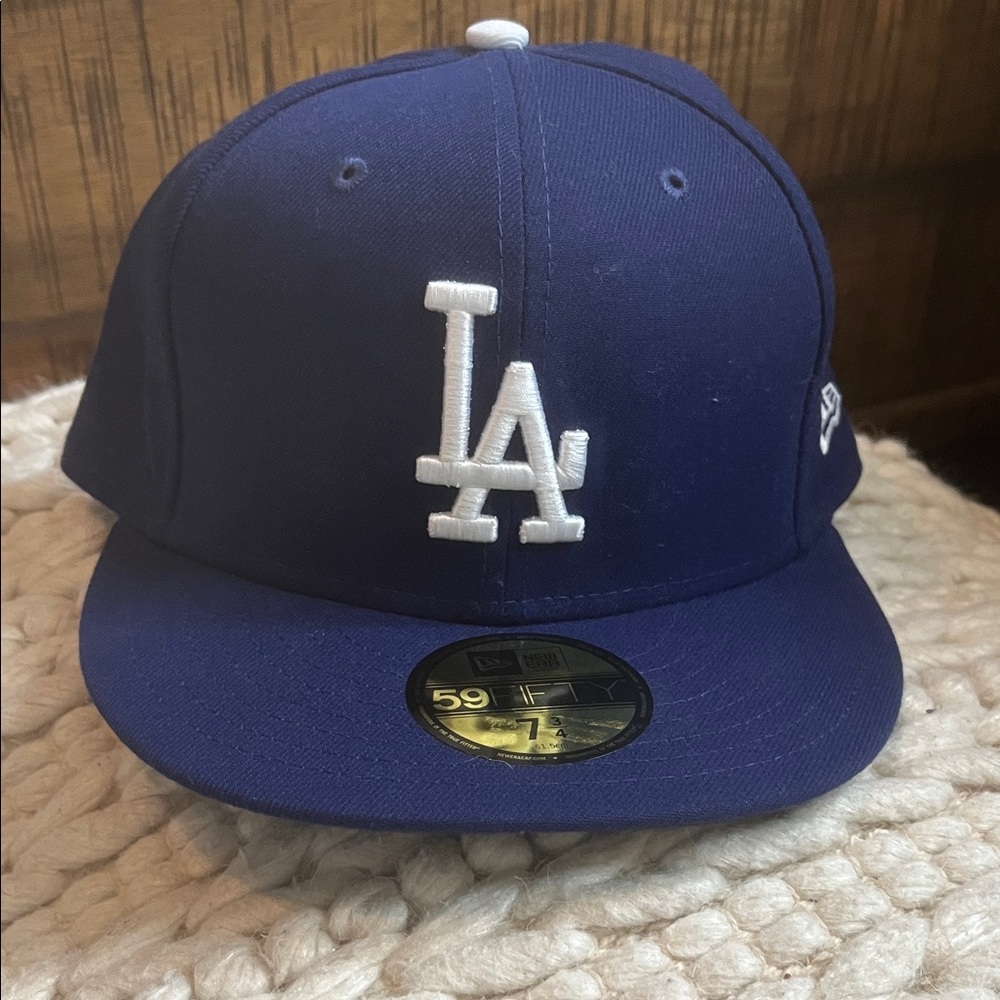 New Era LA Dodgers 59FIFTY Fitted Cap - Blue & White